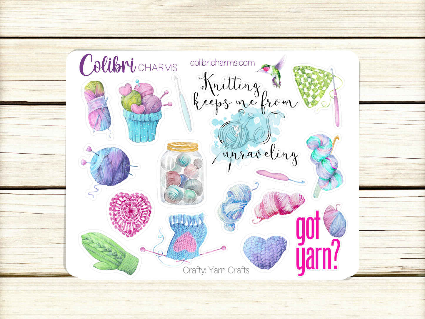 Crafty Planner Stickers | Creative Stickers | Knitting Stickers | Sewing Stickers | Crocheting Stickers