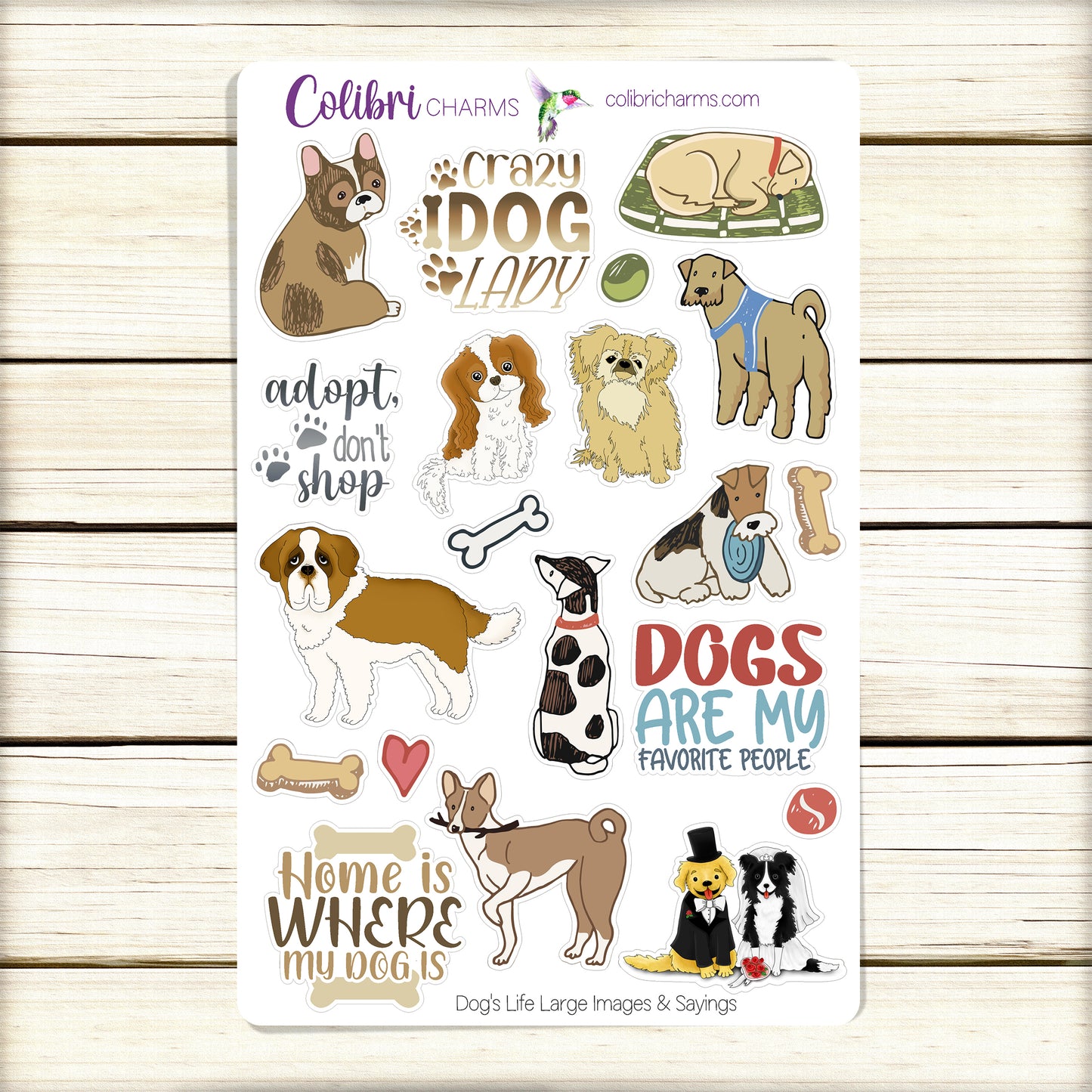 Dog's Life Planner Stickers | Doggy Deco Stickers | Furry Friends Deco | Friendship Planner Sticker Kit | Seasonal Planner Stickers