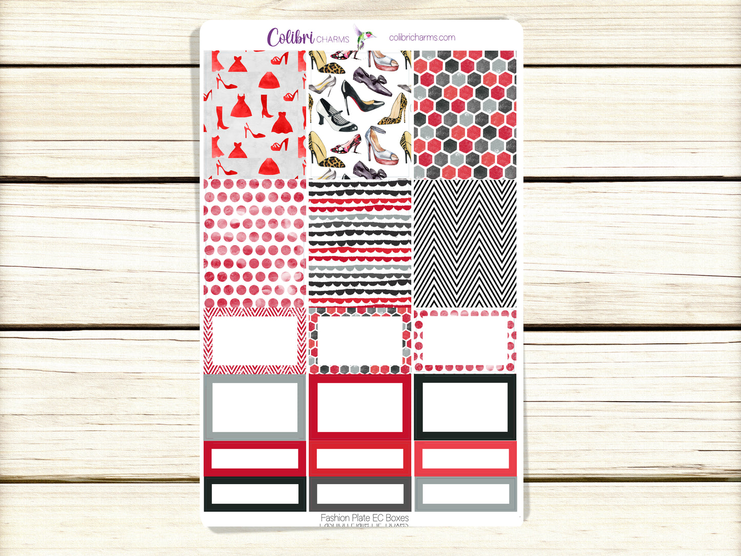 Fashion Plate Box Planner Stickers, Happy Planner Stickers, Seasonal Planner, Functional Planning