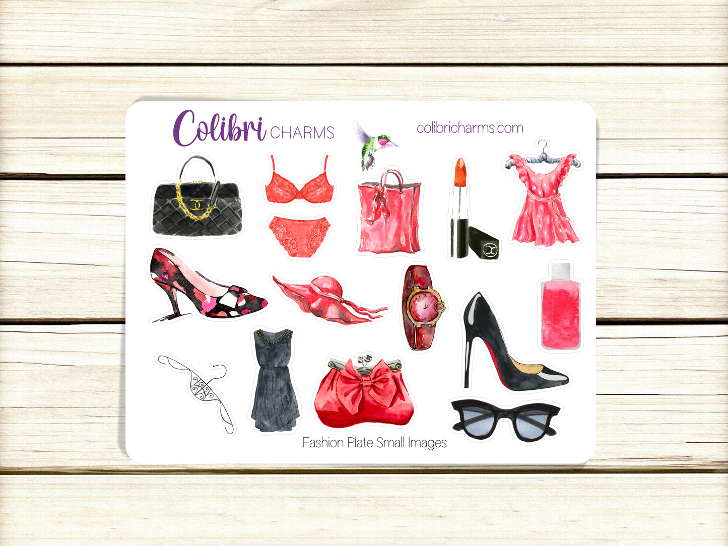 Fashion Plate Planner Stickers, Couture Deco Stickers, Luxury Brand Deco, Fashionista Planner Sticker Kit, Seasonal Planner Stickers