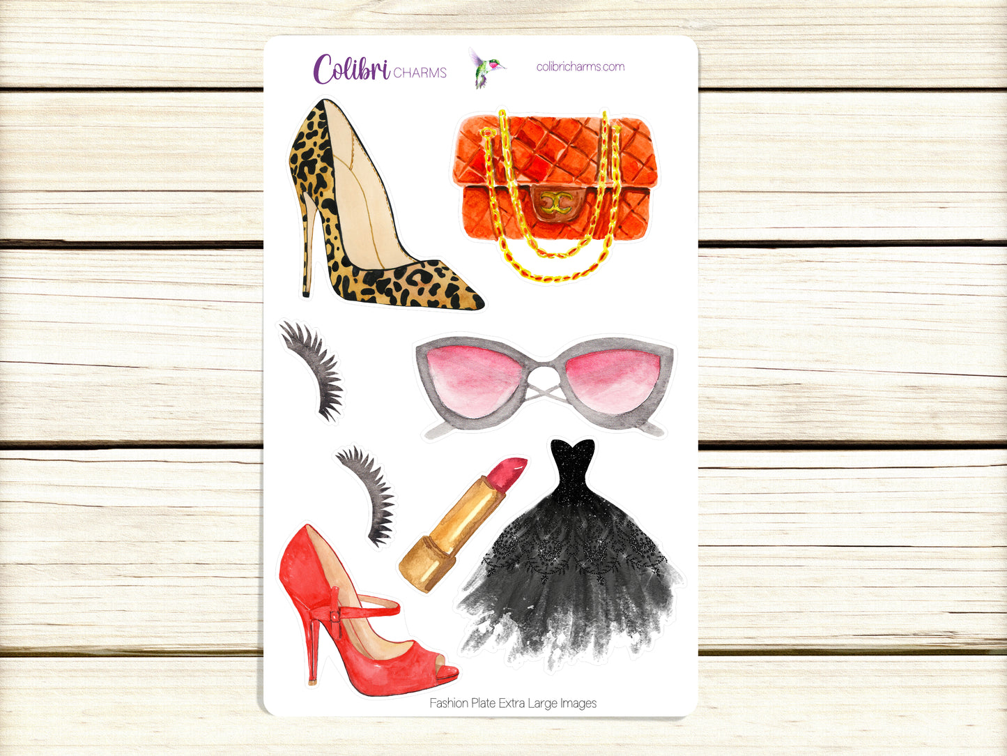 Fashion Plate Planner Stickers, Couture Deco Stickers, Luxury Brand Deco, Fashionista Planner Sticker Kit, Seasonal Planner Stickers