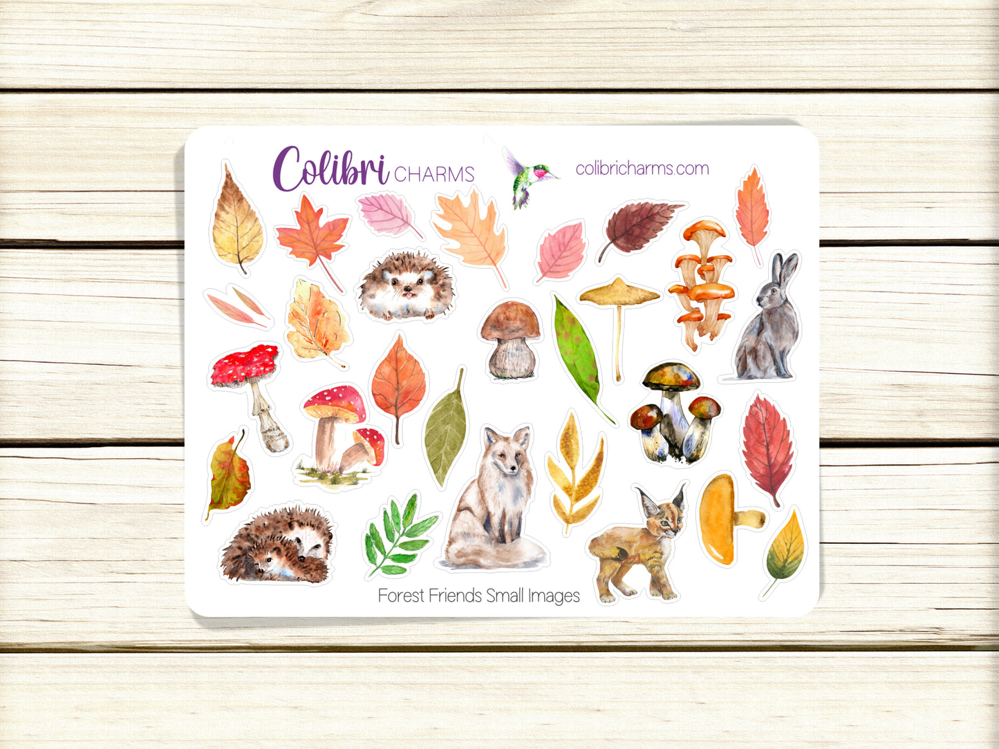 Forest Friends Planner Stickers | Critters Stickers | Deco | Autumn Leaf Planner Sticker Kit | Seasonal Planner Stickers
