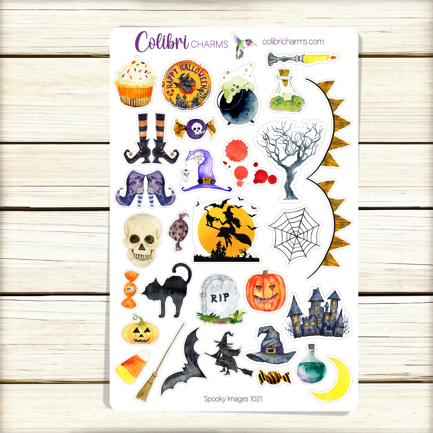 Halloween Planner Stickers | Spooky Stickers | October 31 Stickers | Seasonal Planner Stickers