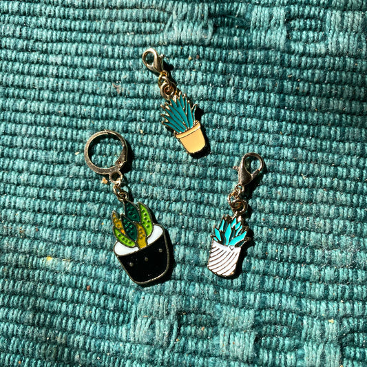 Houseplant Charms | Potted Plant Bookmark | Plant Fan Clip