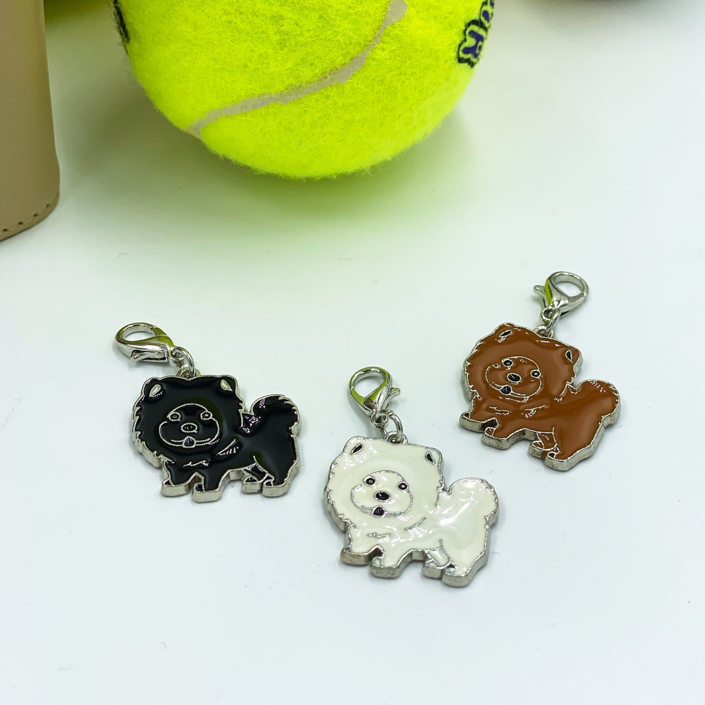 Chow Chow Dog Charm | Dog Lover's Bookmark | Colibri Clip | Stitch Marker | Progress Keeper | Counter