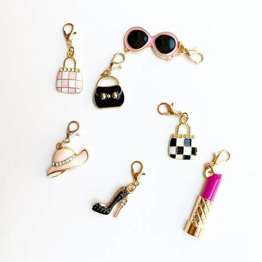 High Fashion Charms | High Heel Bookmark | Luxury Handbag Stitch Marker | Couture Charms | Designer Charms