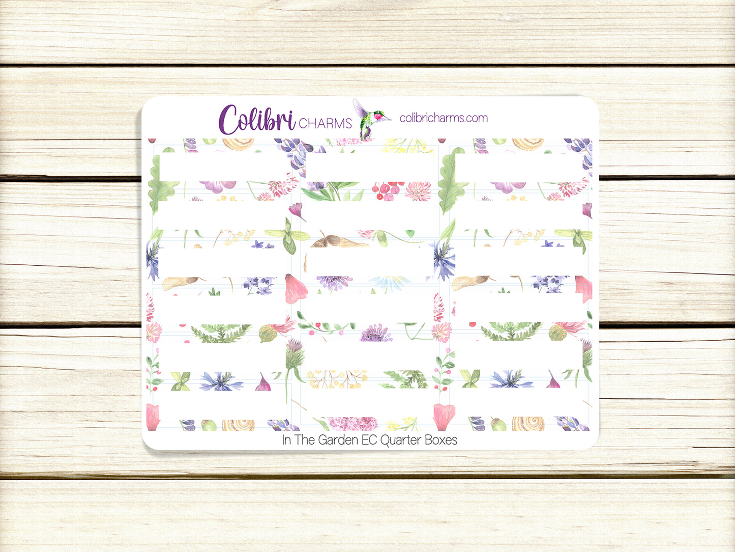 In the Garden Box Planner Stickers, Floral Happy Planner Stickers, Seasonal Planner, Functional Planning