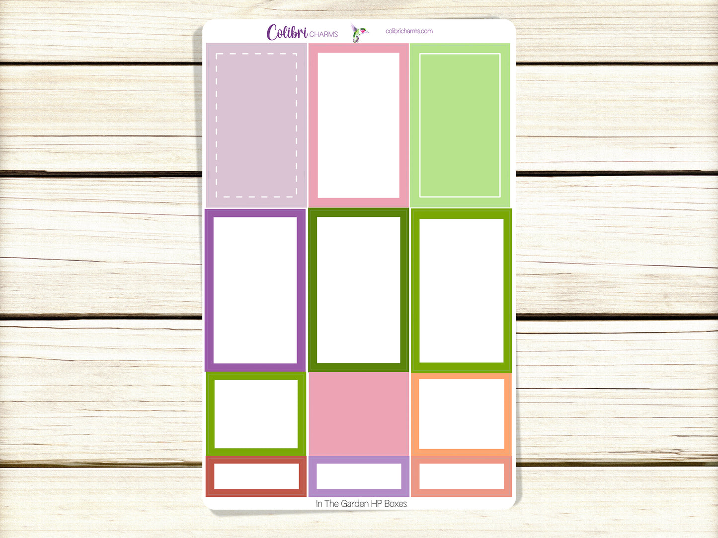 In the Garden Box Planner Stickers, Floral Happy Planner Stickers, Seasonal Planner, Functional Planning