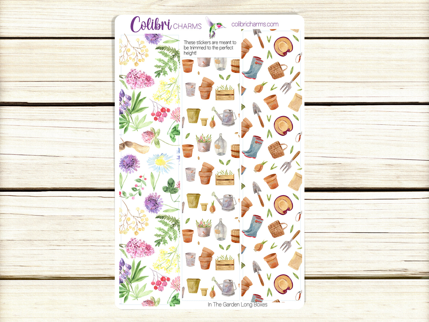 In the Garden Box Planner Stickers, Floral Happy Planner Stickers, Seasonal Planner, Functional Planning