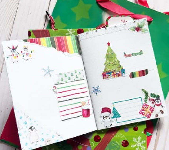 Long Winter's Nap Journal Kit | Christmas Planner Decor | Holiday Stickers | Xmas Planner Stickers | Bullet | Bujo