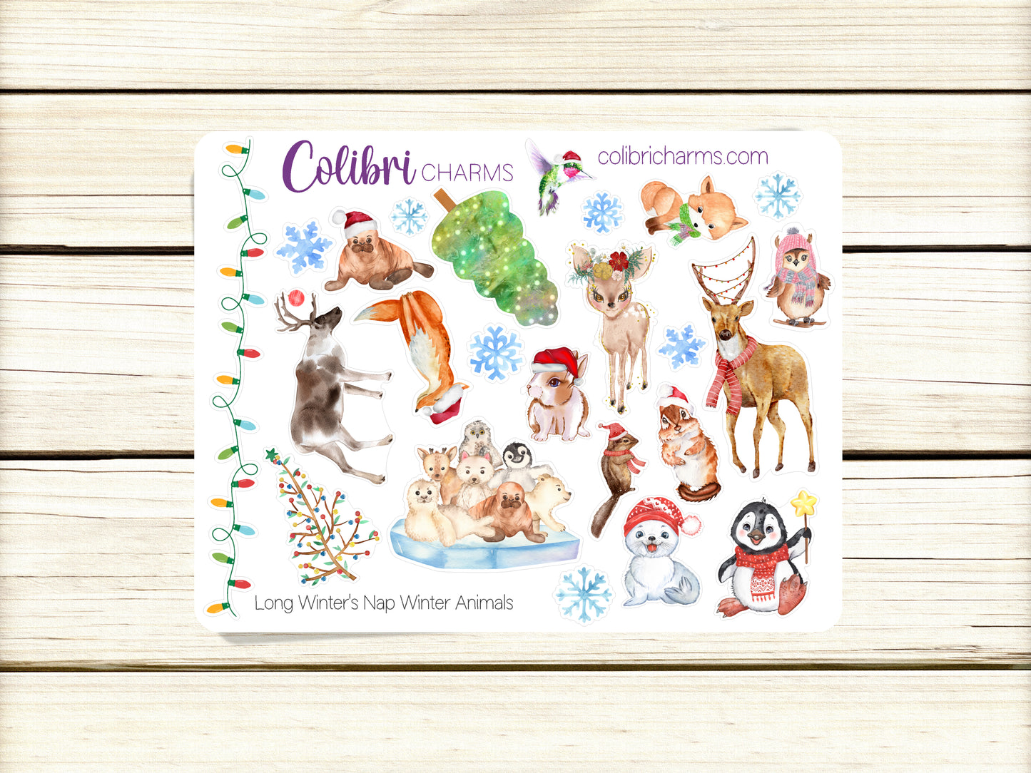 Christmas Planner Stickers | Long Winter’s Nap Stickers | Holiday Stickers | Seasonal Planner Stickersr