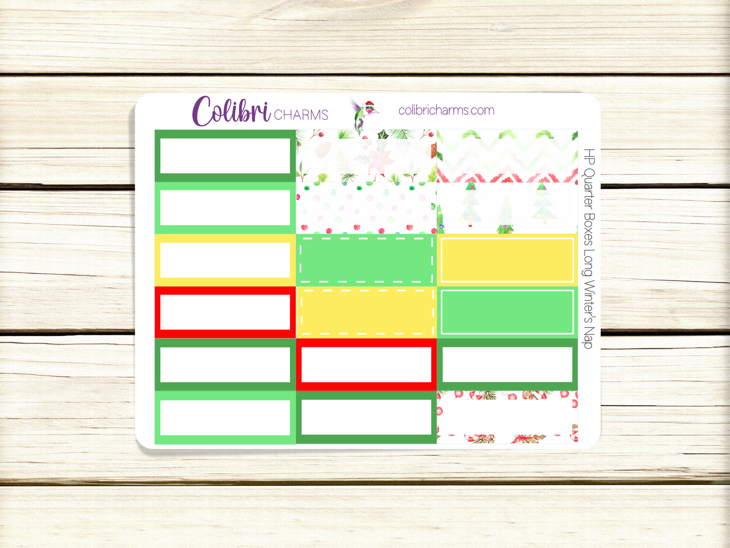 Long Winter’s Nap Box Planner Stickers | Christmas Stickers | Winter Stickers | Happy Planner Stickers | Seasonal Planner Stickers