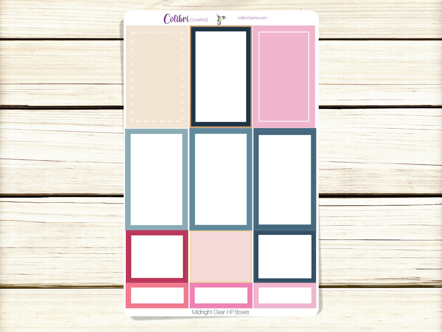 Midnight Clear Box Planner Stickers, Happy Planner Stickers, Christmas Winter Planner, Functional Planning