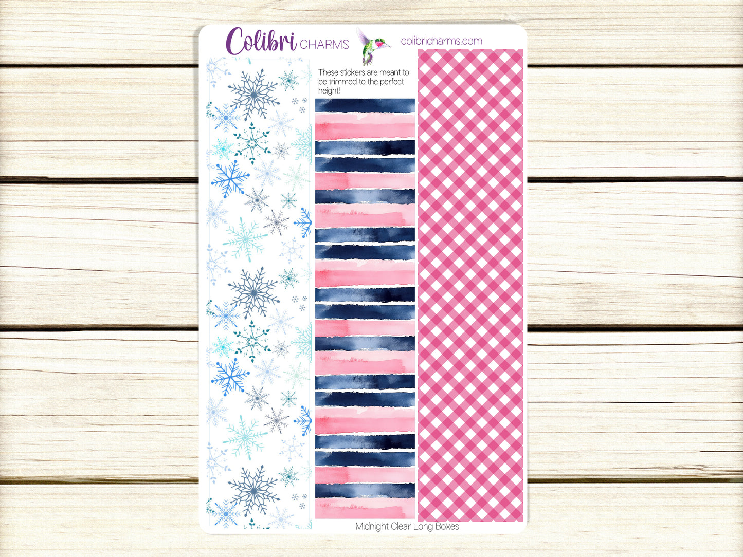 Midnight Clear Box Planner Stickers, Happy Planner Stickers, Christmas Winter Planner, Functional Planning