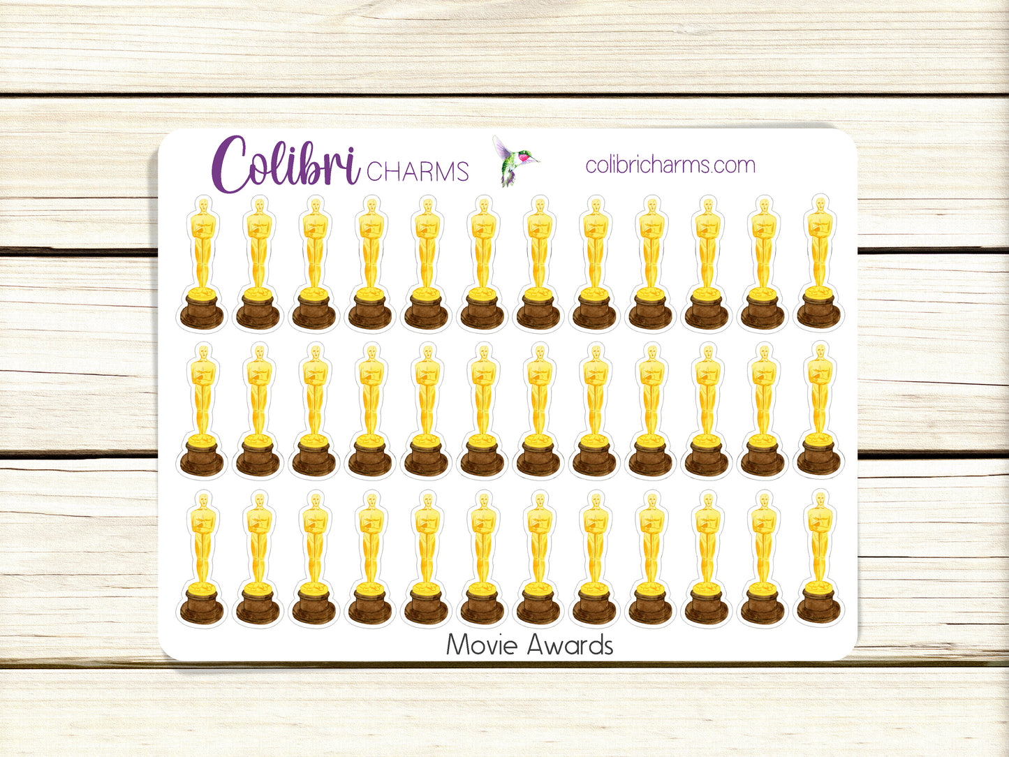 Movie Night Stickers | Movie Planner Stickers | Hollywood Stickers | Movie Awards | Award Season Stickers