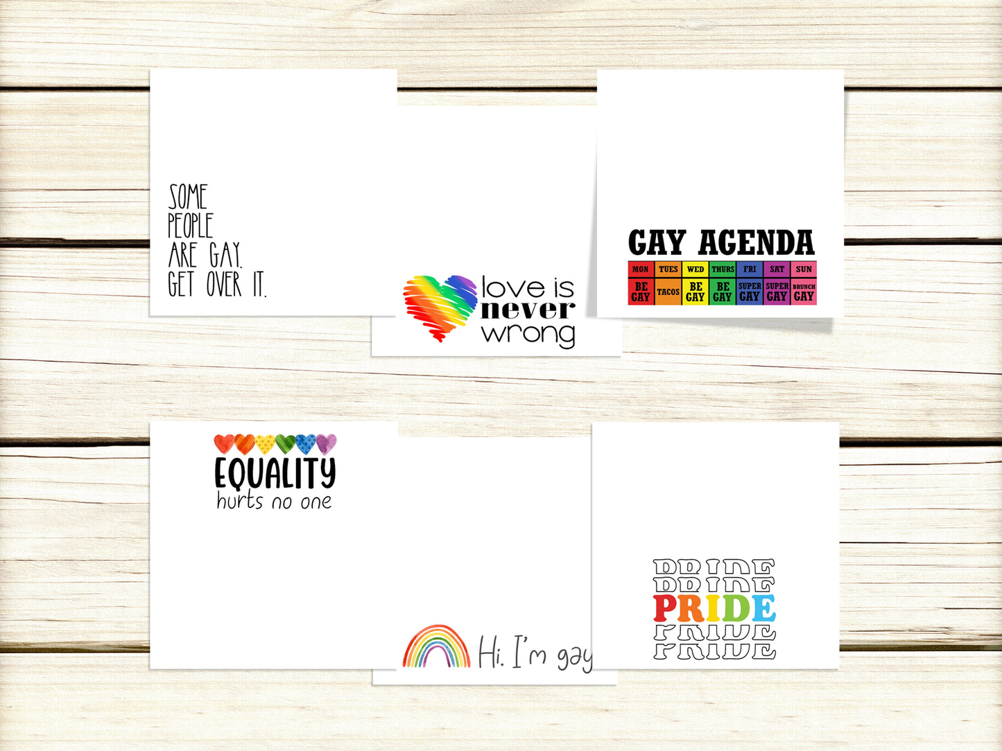 Pride Sticky Notes: Pad of 24 Gay-Themed Sticky Notes