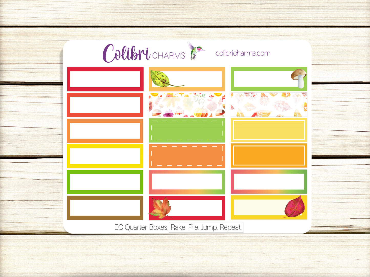 Rake. Pile. Jump. Repeat. Box Planner Stickers, Happy Planner Stickers, Seasonal Planner, Functional Planning