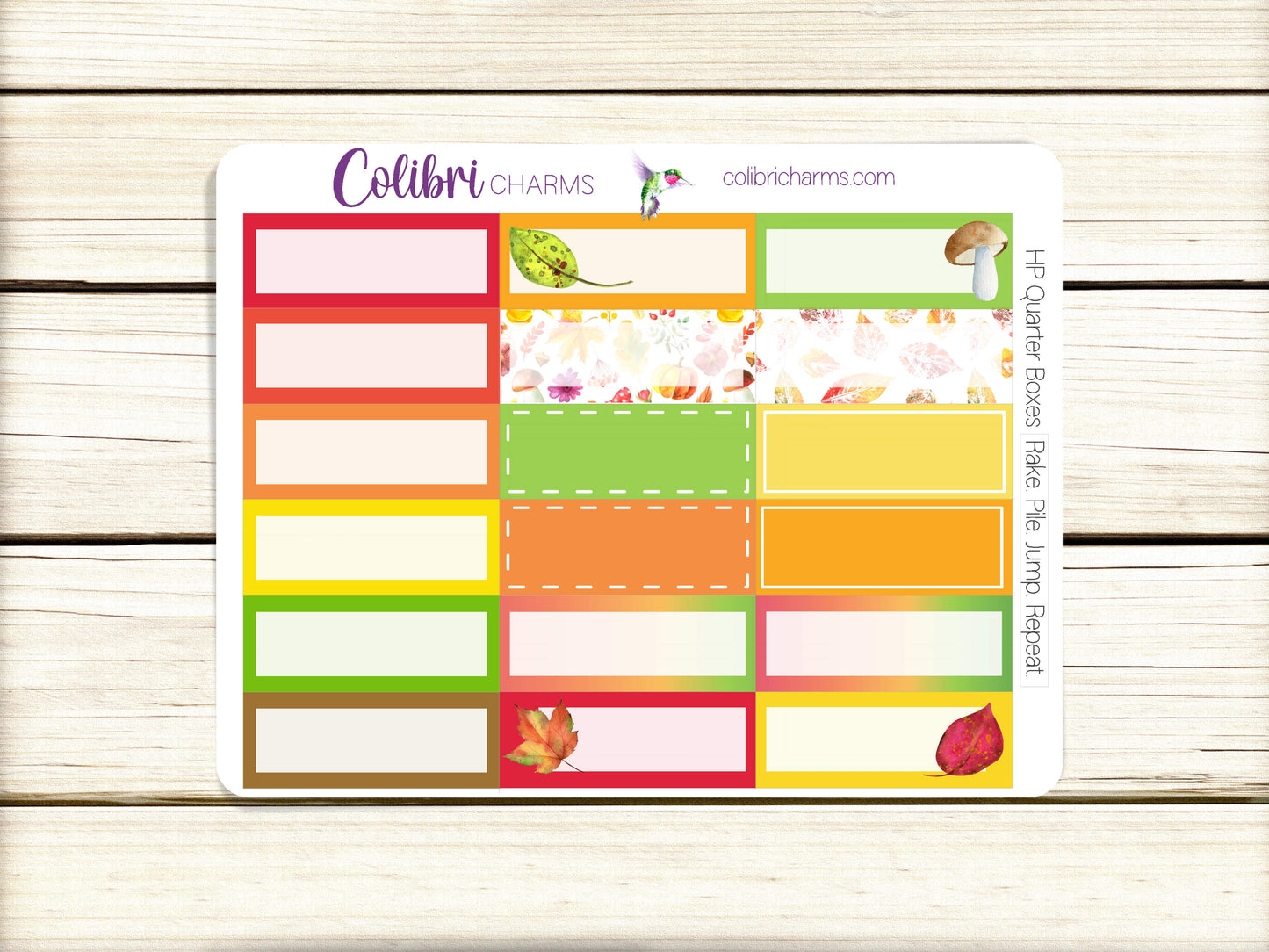 Rake. Pile. Jump. Repeat. Box Planner Stickers, Happy Planner Stickers, Seasonal Planner, Functional Planning
