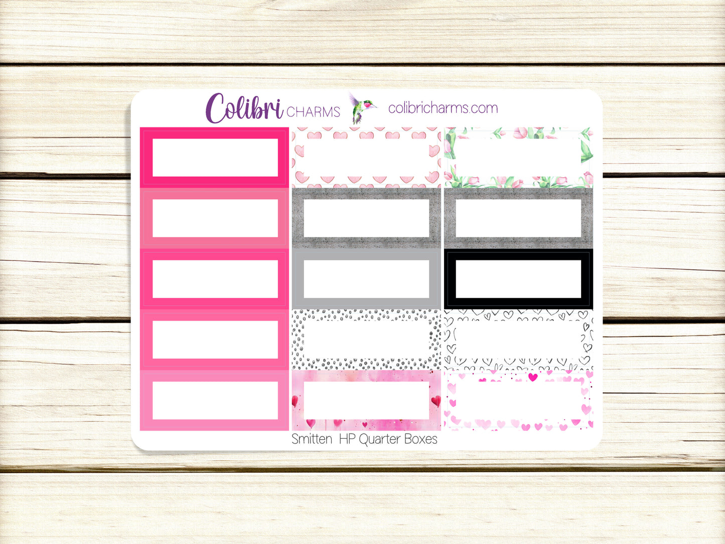Smitten Box Stickers, Happy Planner Stickers, Valentine Planner, Functional Planning