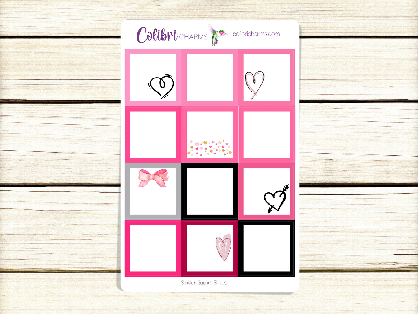 Smitten Box Stickers, Happy Planner Stickers, Valentine Planner, Functional Planning