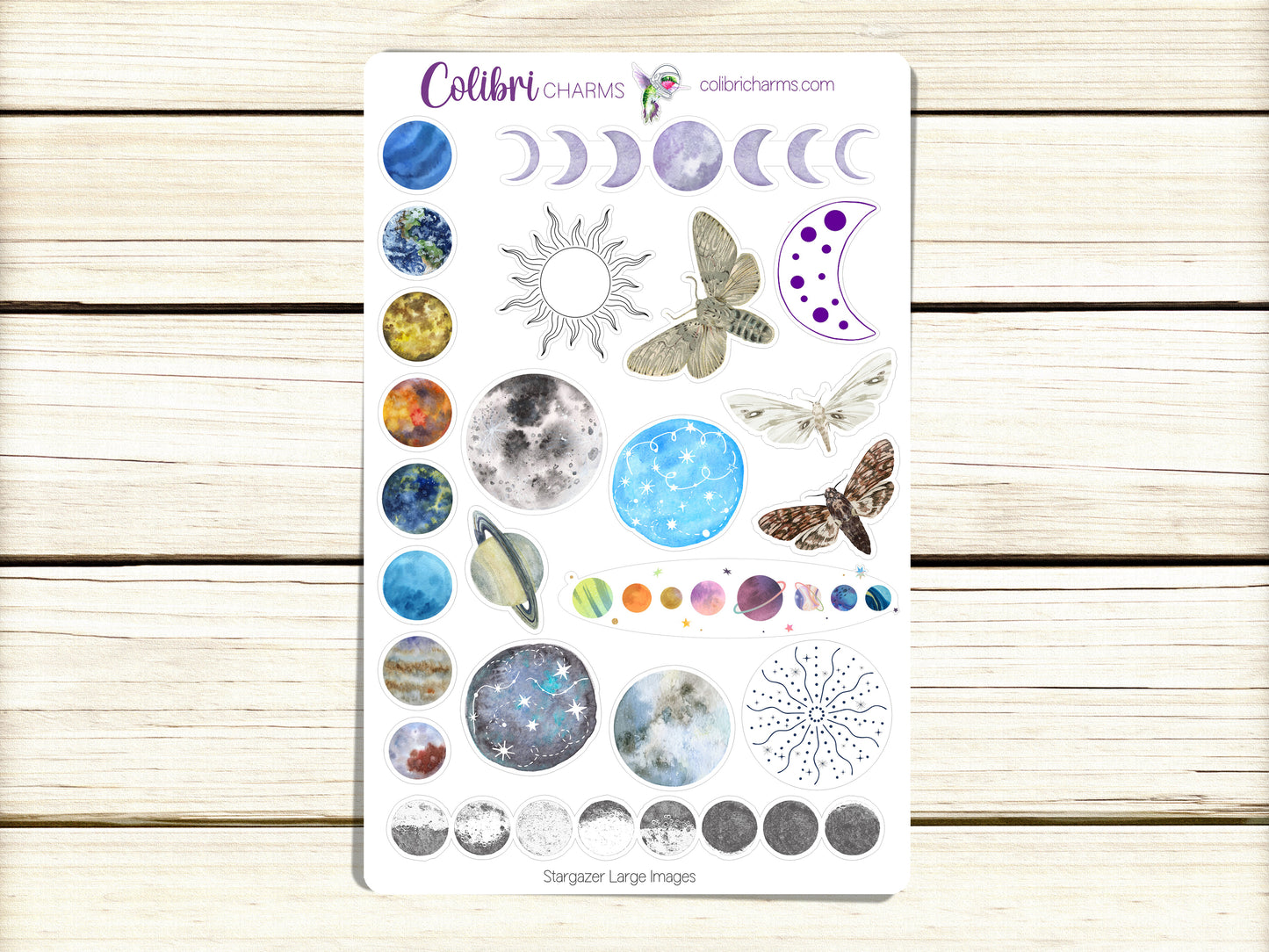 Stargazer Planner Stickers | Celestial Deco Stickers | Space Deco | Deco Planner Sticker Kit | Seasonal Planner Stickers