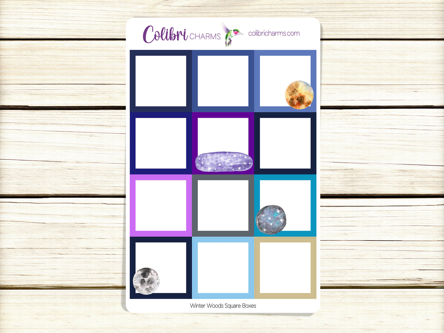 Stargazer Box Planner Stickers | Space Themed | Celestial Happy Planner Stickers | Seasonal Planner |