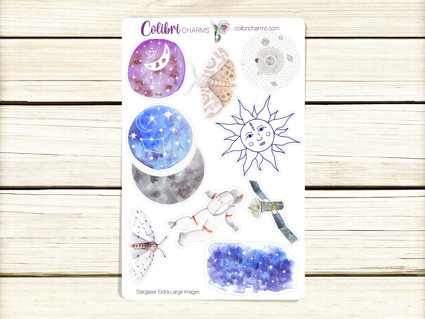 Stargazer Planner Stickers | Celestial Deco Stickers | Space Deco | Deco Planner Sticker Kit | Seasonal Planner Stickers