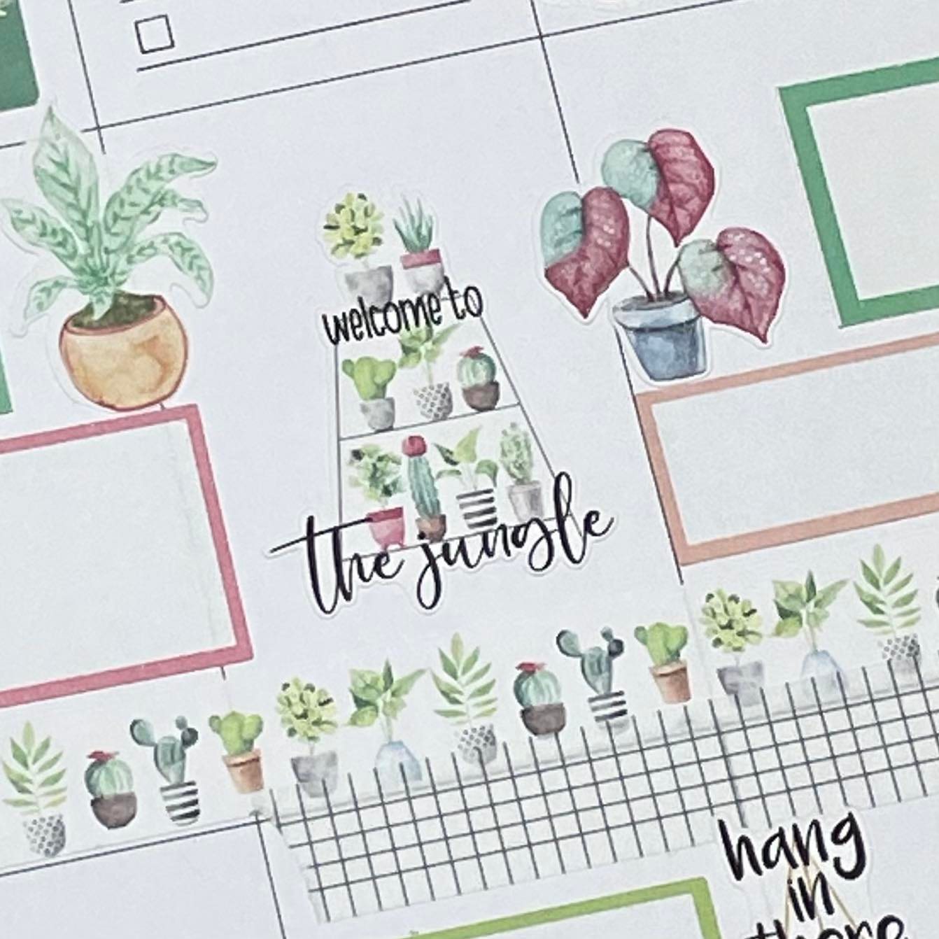 Green Thumb Brushstroke Days of the Week Planner Stickers | Watercolor DOTW Stickers | Number Stickers | Date Dots | Date Stickers