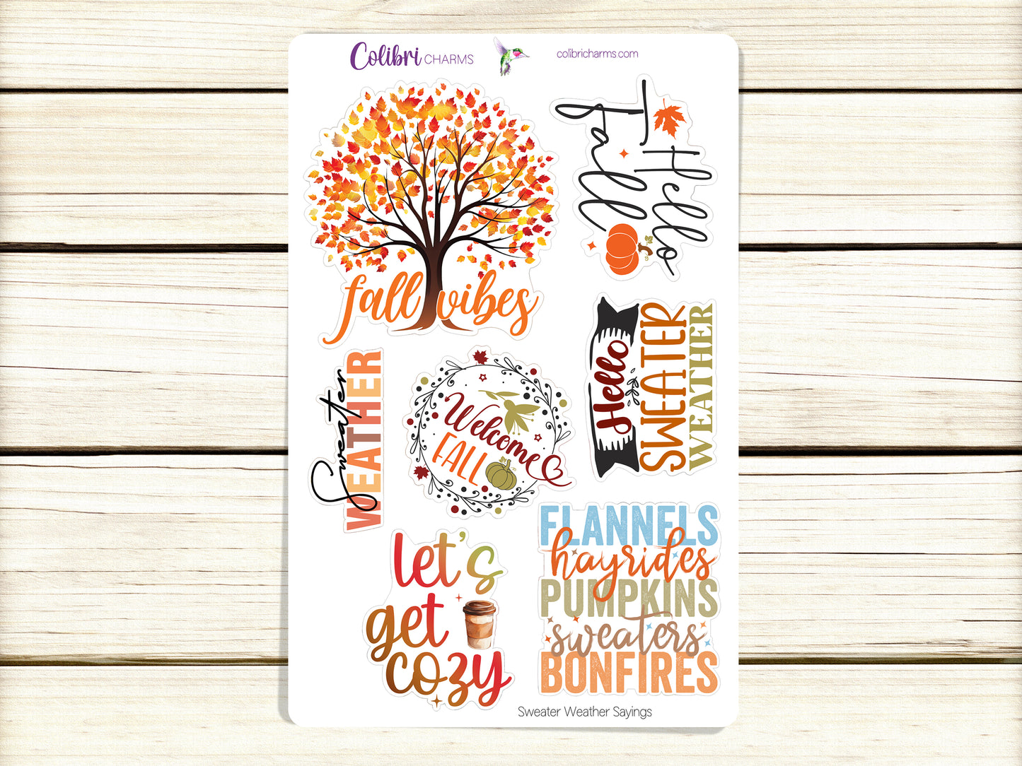 Sweater Weather Planner Stickers | Cozy Autumn Deco Stickers | Fall Deco | Knitting Planner Sticker Kit | Seasonal Planner Stickers