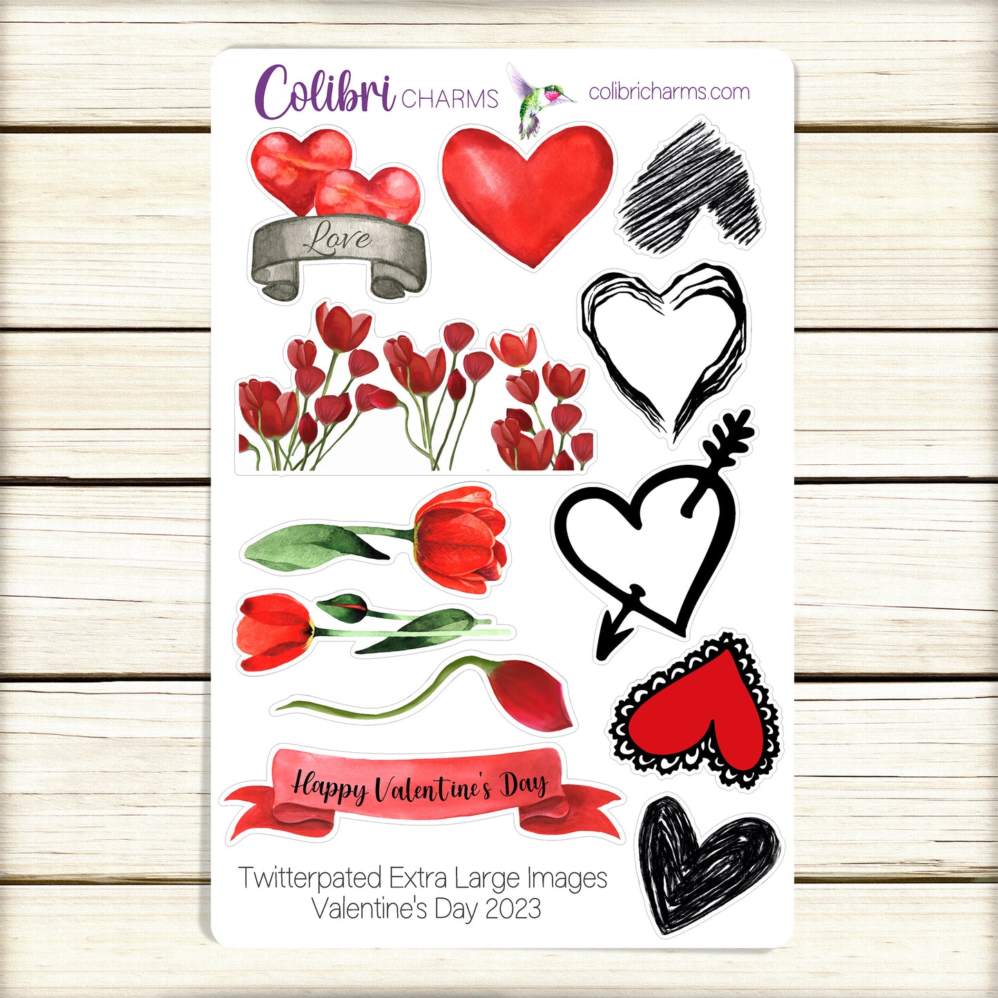 Twitterpated Planner Stickers | Valentine Deco Stickers | Love Planner Sticker Kit | Seasonal Planner Stickers