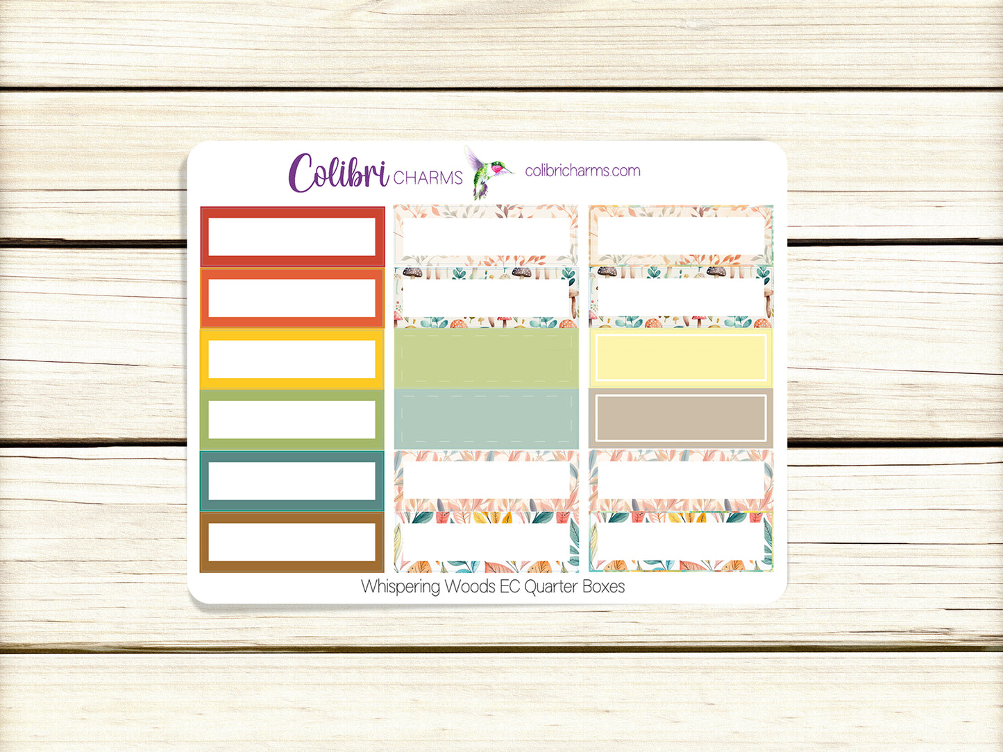 Whispering Woods Box Planner Stickers | Owl Happy Planner Stickers | Seasonal Planner | Functional Planning