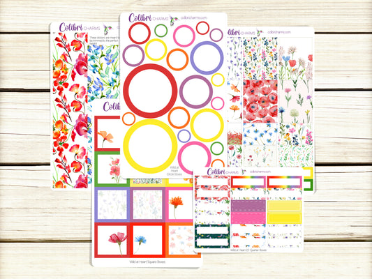 Wild at Heart Box Planner Stickers | Wildflower Stickers | Floral Stickers | Happy Planner Stickers | Seasonal Planner Stickers