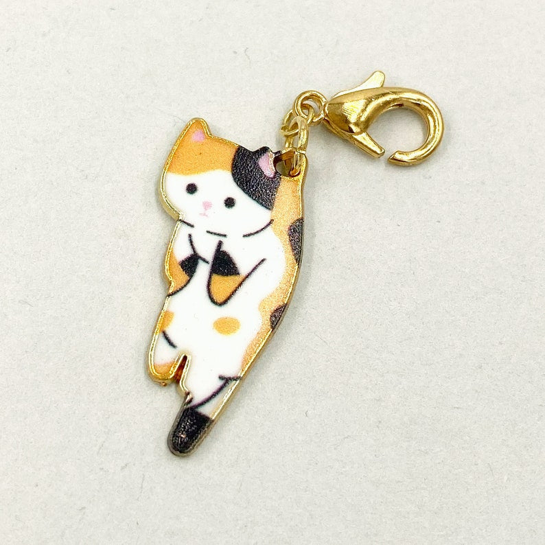 Enamel Cats Planner Charms | Kitty Stitch Marker | Bookmark | Perfect Gift for Cat Lover | Kitties Progress Keeper | Counter