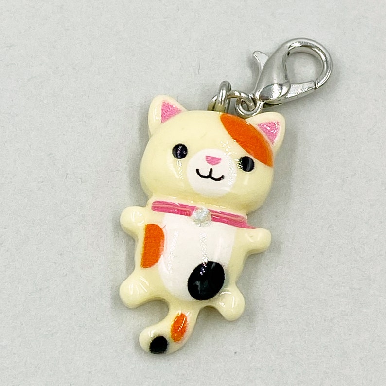 Resin Cat Planner Charm | Perfect Gift for Cat Lovers | Cute Kitty Bookmark | Clip | | Feline Stitch Marker | Progress Keeper | Counter