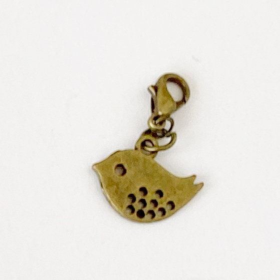 Dotty Bird Charms | Birdie Bookmark | Bird Stitch Marker