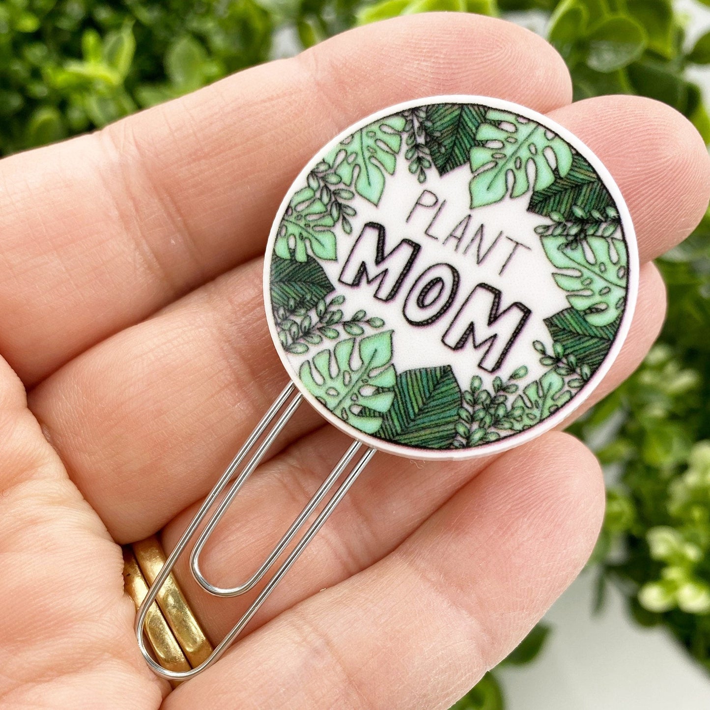 Plant Planner Clips | Plant Fan Paper Clips |  Plant Lover Bookmarks | Houseplant Paper Clip