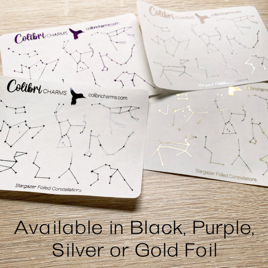 Stargazer Celestial Gold Foil Stickers Planner Supply Crafts Party Stars  Planet