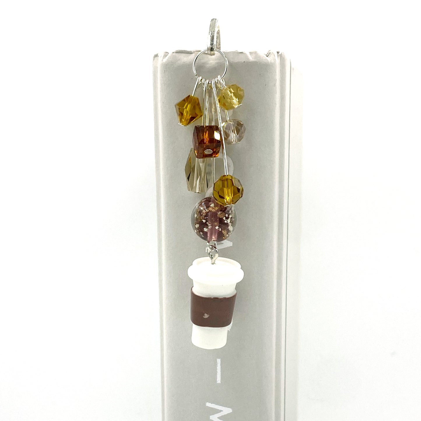 Coffee Beaded Bookmark | Stocking Stuffer | Perfect Teacher Gift |  Coffee Lover Gift | Avid Reader |  For Her | Librarian | Caffeine