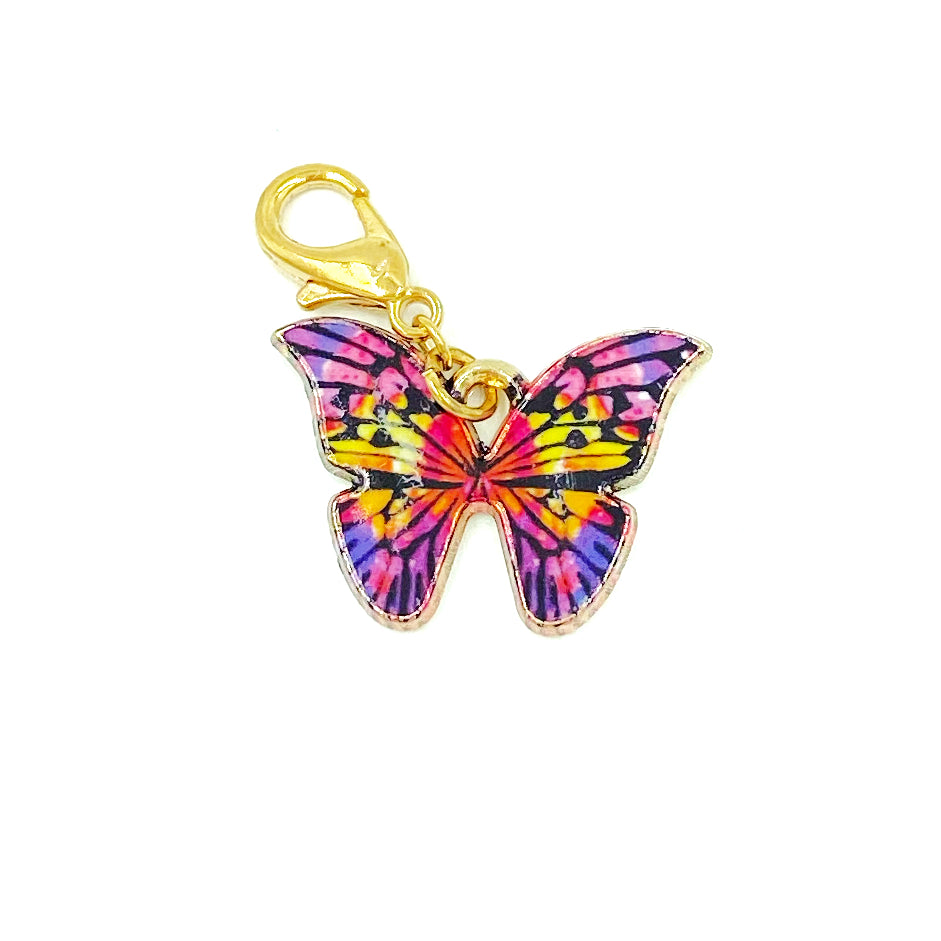 Colorful Butterfly Charms | Pollinator Bookmark | Butterfly Clip | Stitch Marker | Progress Keeper