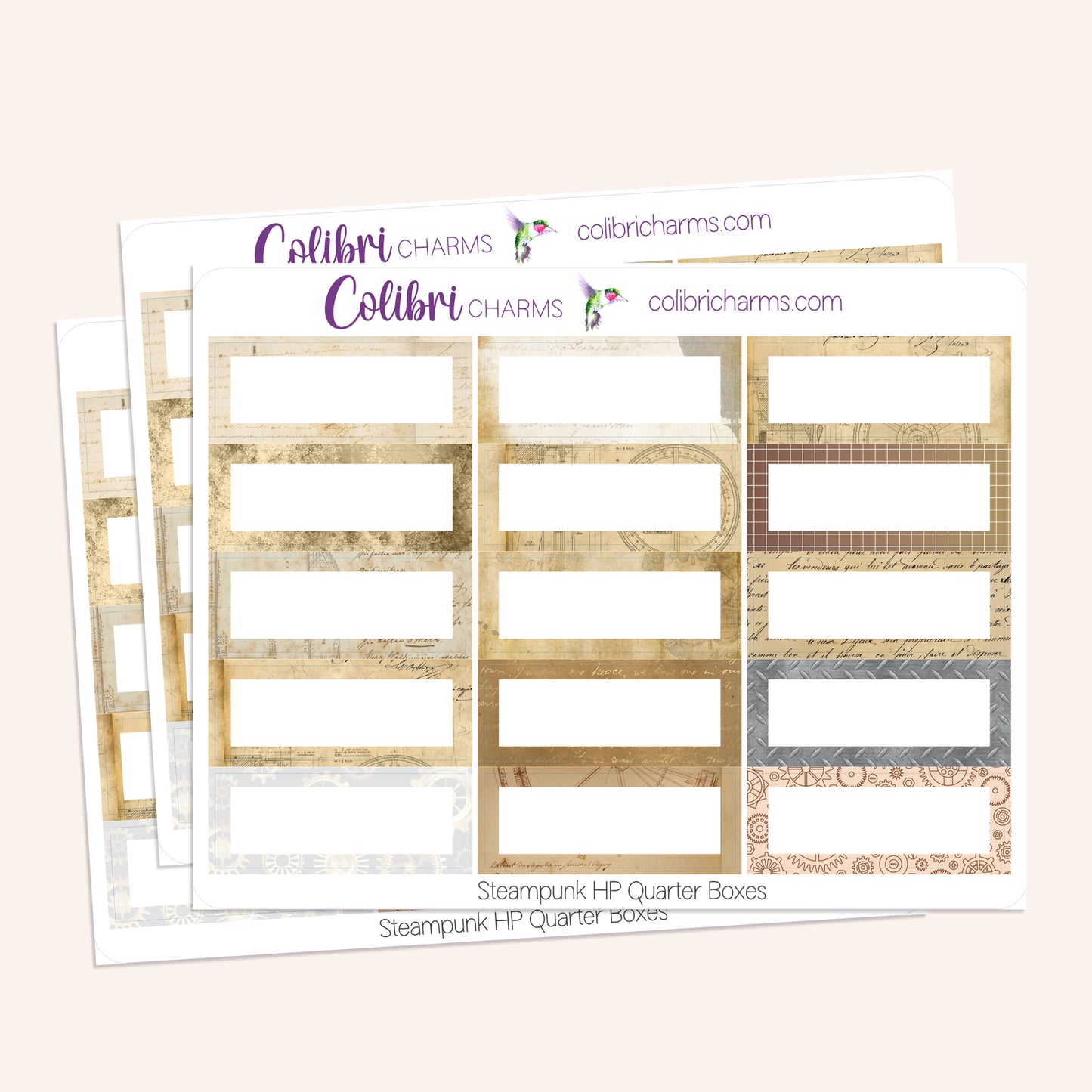 Steampunk Box Planner Stickers | Like Clockwork Stickers | Happy Planner Stickers | Seasonal Planner |