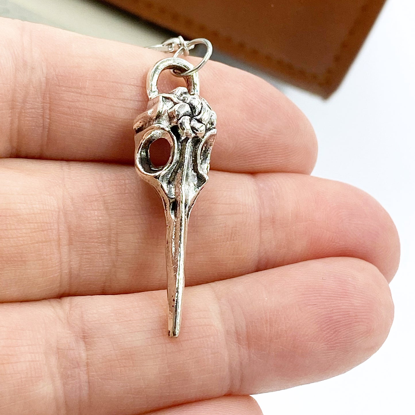 Bird Skull Charm | Steampunk Clip | Macabre Bookmark | Halloween Stitch Marker | Dark Academia