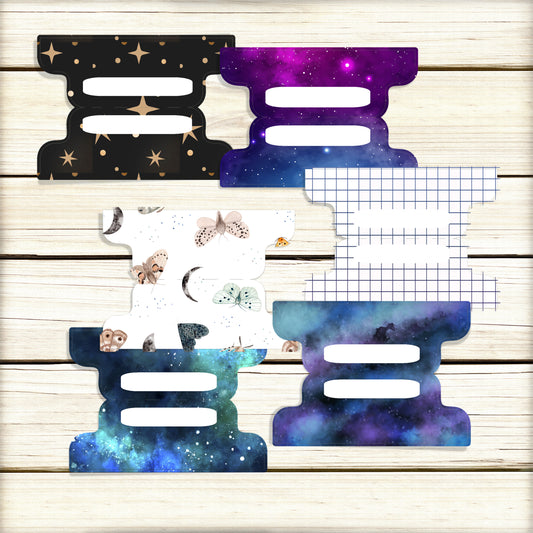 Stargazer Cardstock Cut Out Tabs | Celestial Tabs | Space Themed Planner Organization