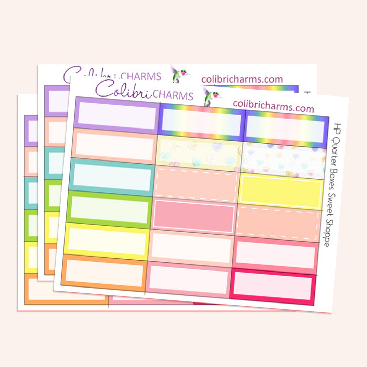 Sweet Shoppe Box Planner Stickers | Valentine Stickers | Candy Shop Stickers | Happy Planner Stickers | Seasonal Planner Stickers