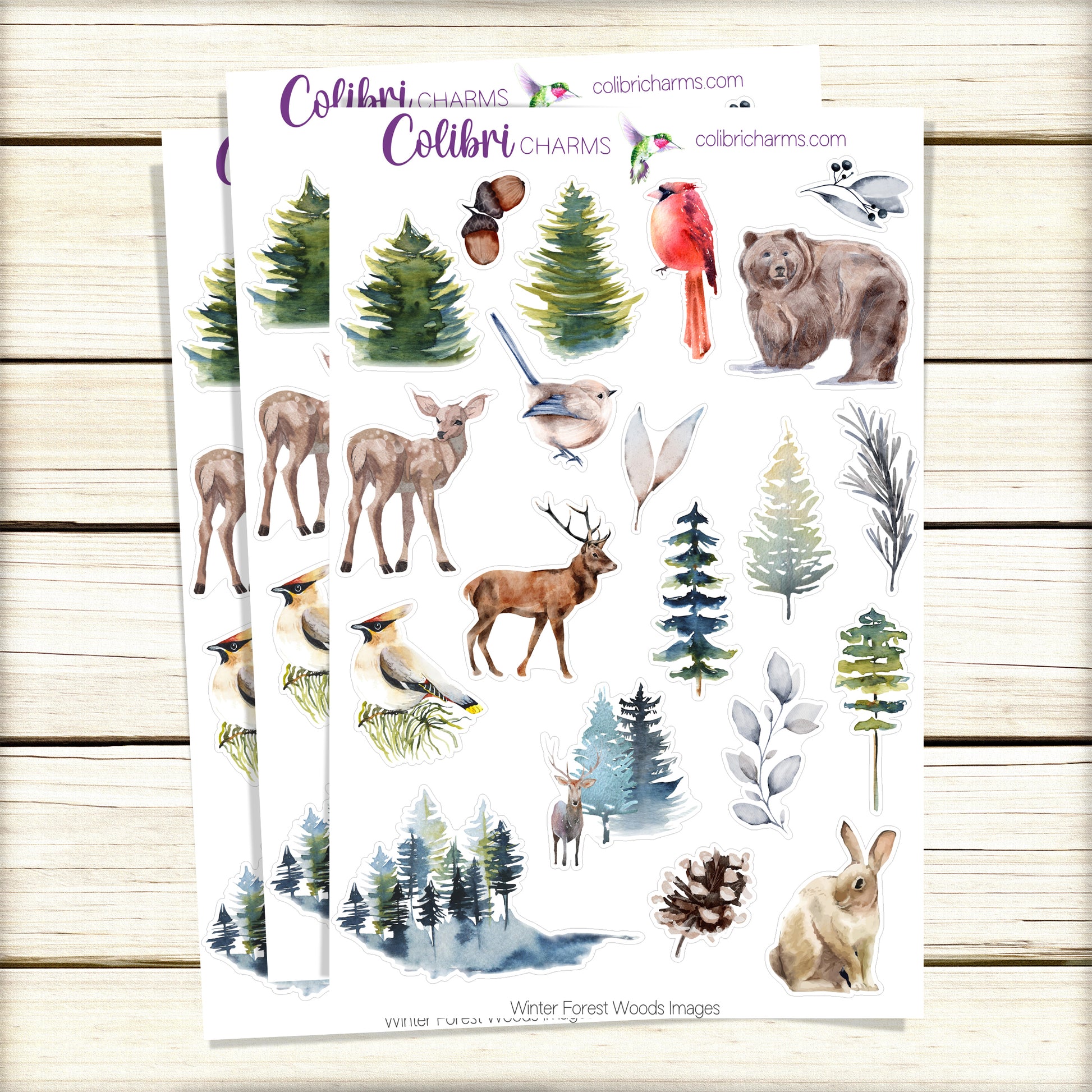 Woodsy Natural Christmas Winter Planner, Journaling, Bujo, Journal Deco  Sticker Junk Journal Decorative 2453
