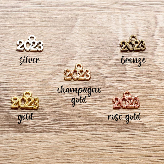 Small 2023 Charm | New Year Clip | 2023 Stitch Marker | Temperature Blanket Marker