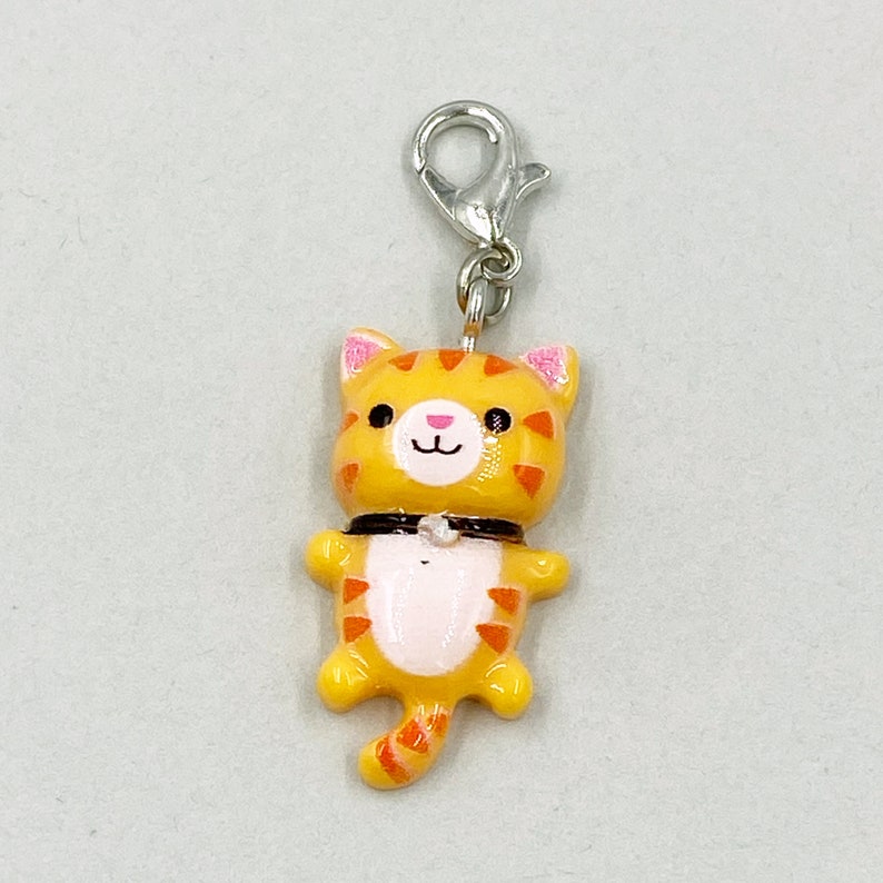 Resin Cat Planner Charm | Perfect Gift for Cat Lovers | Cute Kitty Bookmark | Clip | | Feline Stitch Marker | Progress Keeper | Counter