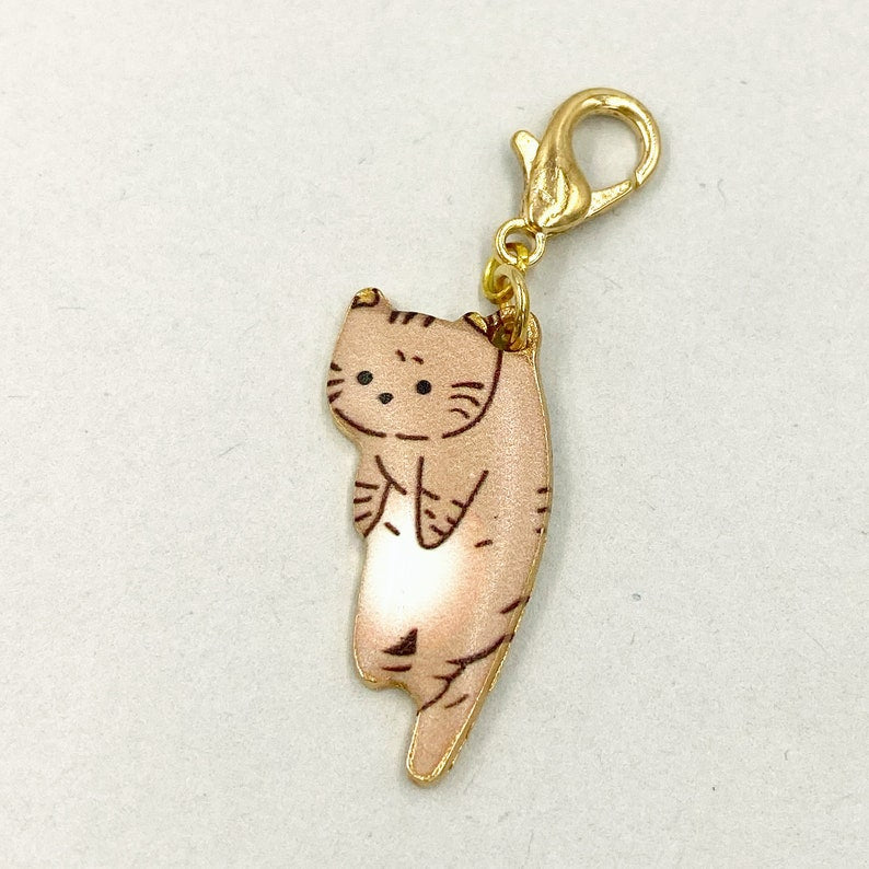 Enamel Cats Planner Charms | Kitty Stitch Marker | Bookmark | Perfect Gift for Cat Lover | Kitties Progress Keeper | Counter