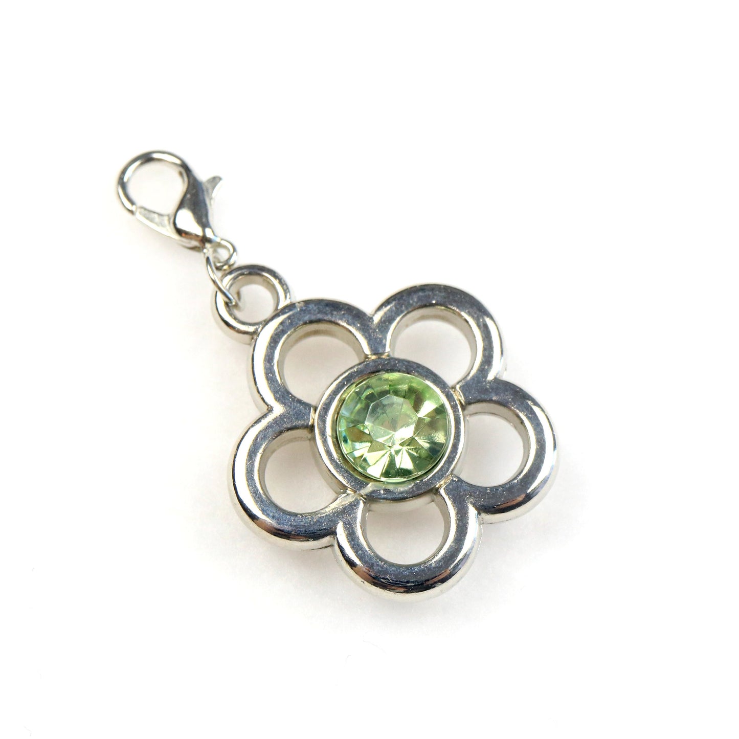 Rhinestone Flower Planner Charm | Acrylic Floral Clip | Stitch Marker | Progress Keeper | Counter