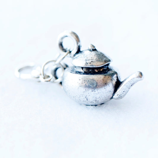 3D Teapot Planner Charm | Tea Lover's Stitch Marker | Tea Time Bookmark | Teapot Planner Clip