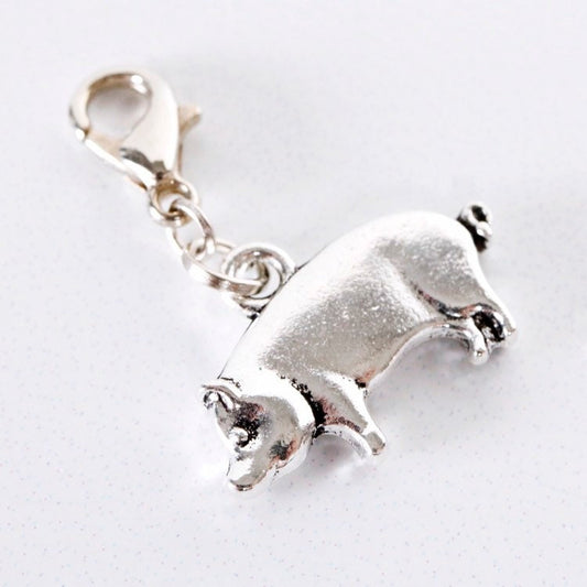 Pig Charm | Piggy Bookmark | Farm Clip